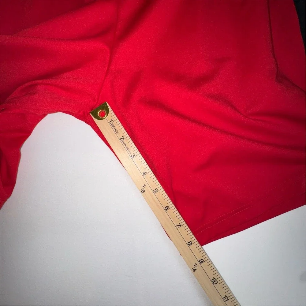 Game Gear Vintage Basketball Shorts Men's Size Large Athletic Red Stripes Y2K‎